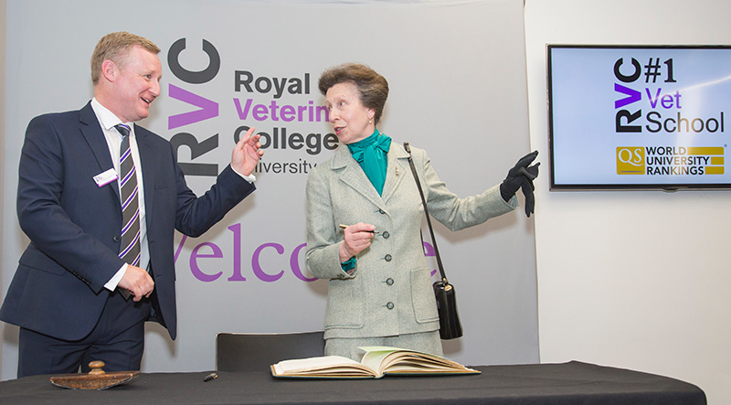 Princess Royal officially re opens Royal Veterinary College s